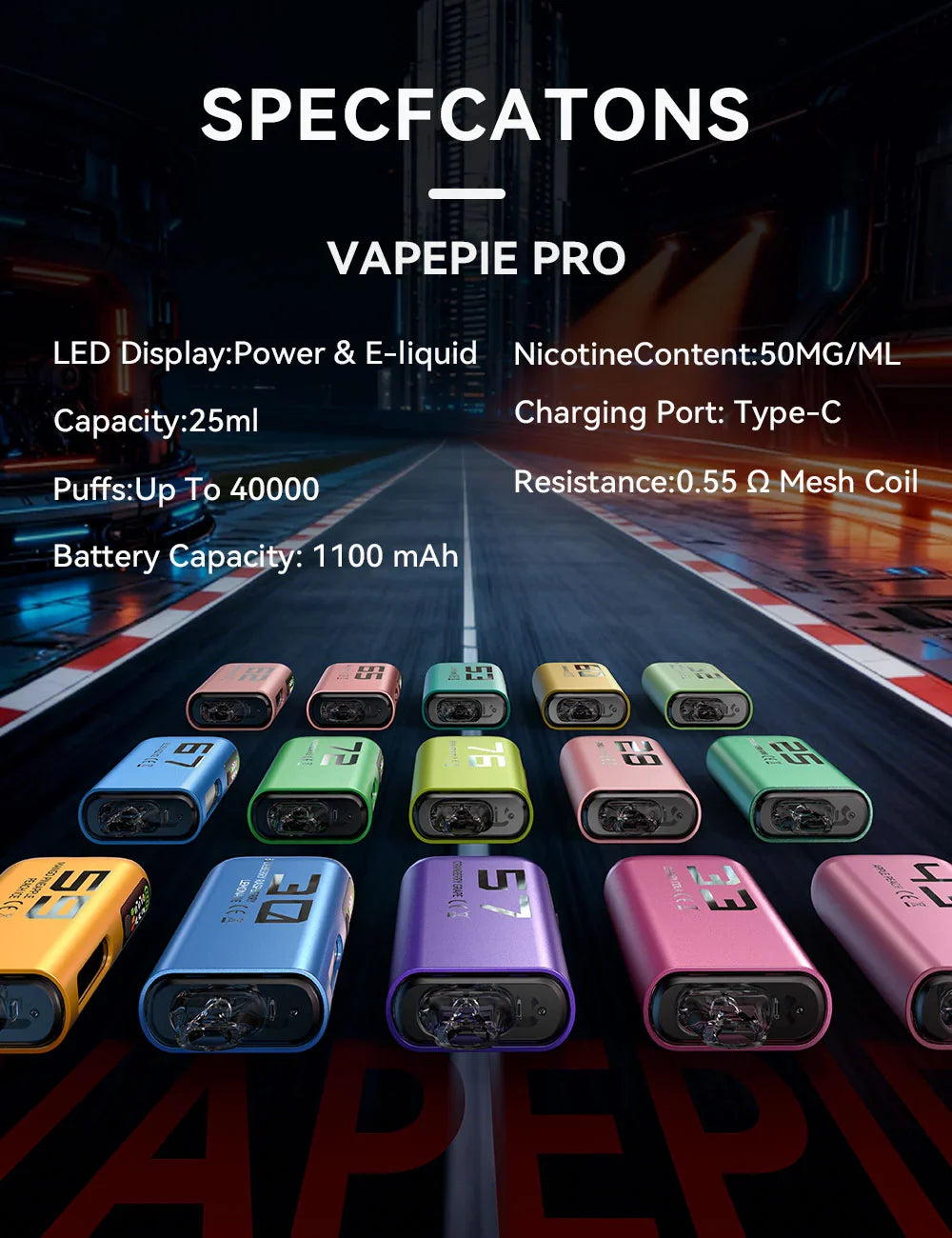 CRANBERRY GRAPE-Vapepie PRO 40000 Puffs