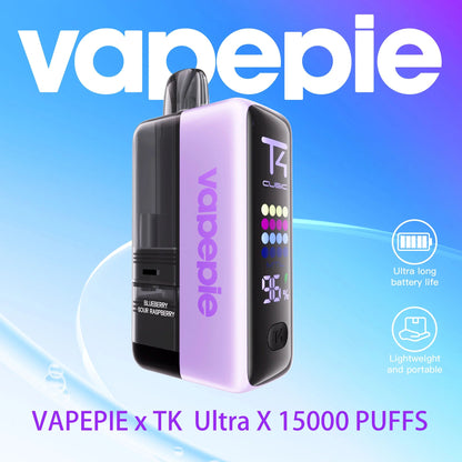 🌌 VAPEPIE x TK 🌌 Ultra X 15000 PUFFS – Fresh Stock Just Arrived!💥