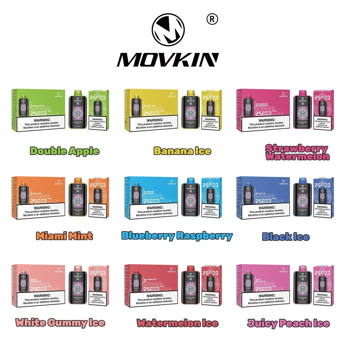 Movkin Tornado 25000 Vape – Smart Display and Best Flavors