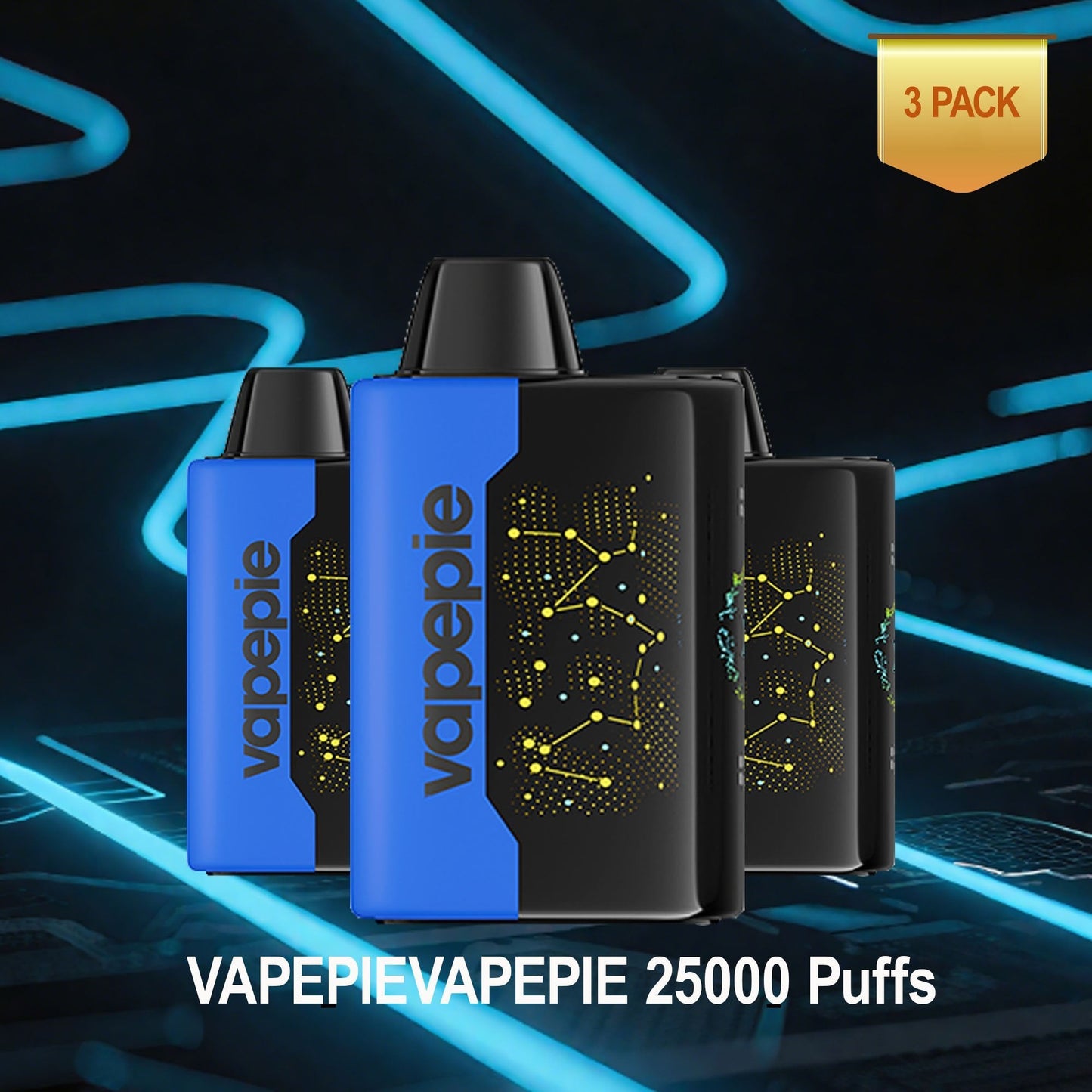 ✨3 db-os értékcsomag✨VAPEPIE 25000 SZIPP - 10 íz 