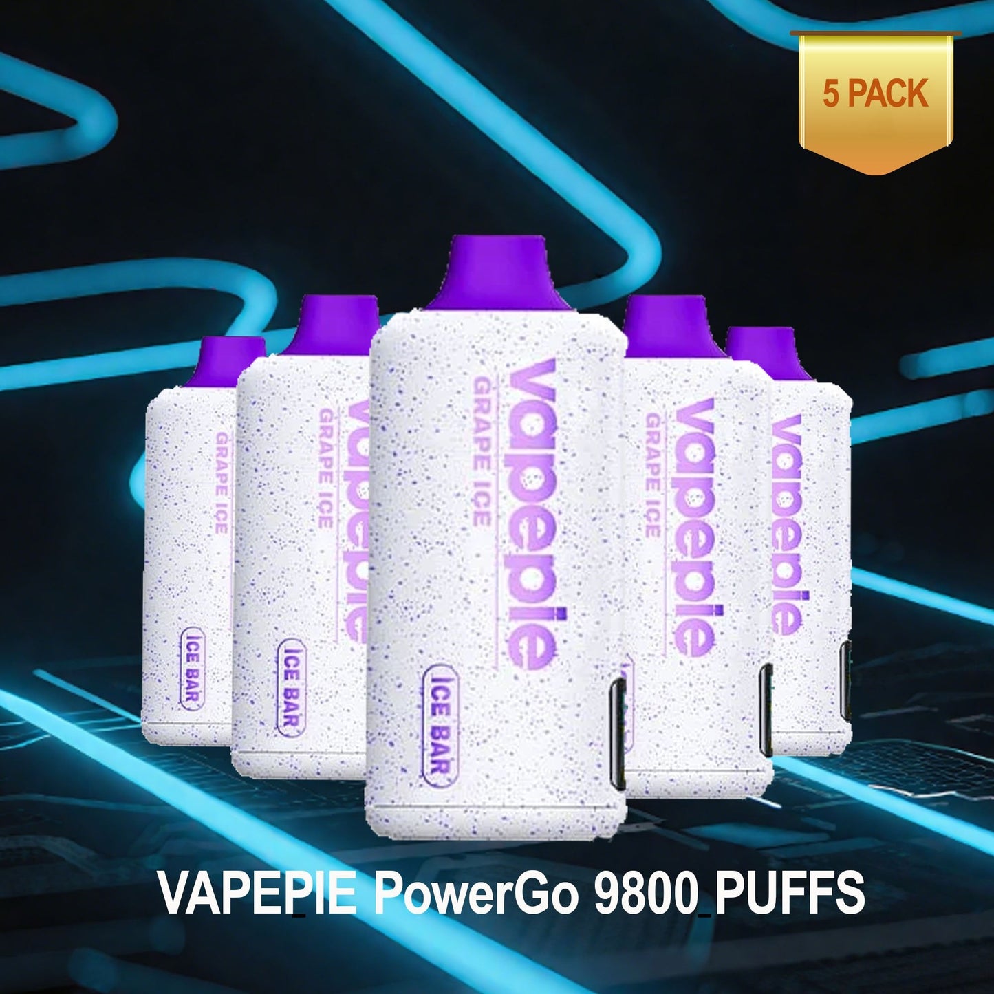 ✨5 DB értékcsomag✨VAPEPIE PowerGo 9800 PUFFS – Minden íz 