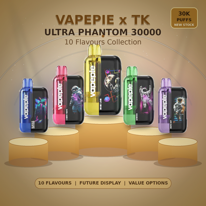 🌌 VAPEPIE x TK 🌌 Ultra Phantom 30000 PUFFS – Fresh Stock Just Arrived!💥